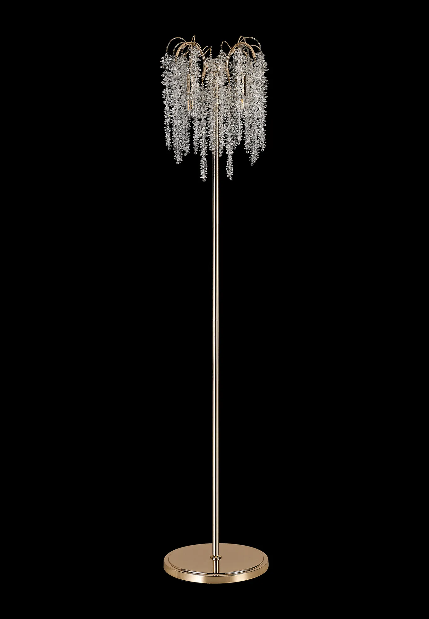 Wisteria French Gold Crystal Floor Lamps Diyas Designer Floor Lamps Wisteria French Gold Crystal Floor Lamps Diyas Designer Floor Lamps